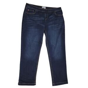 Pajama Jeans 5 pocket Mid-Rise Drawstring Waist Jeans Size Large 34Wx28L EUC